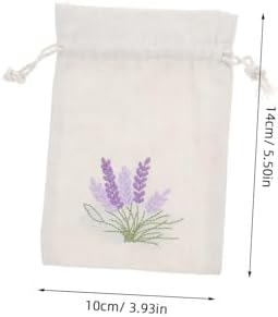 VALICLUD 10Pcs Lavender Sachet Bags Reusable Drawstring Pouches
