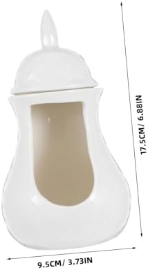 Ceramic Tealight Oil Burner with Charcoal Holder for Aromatherapy