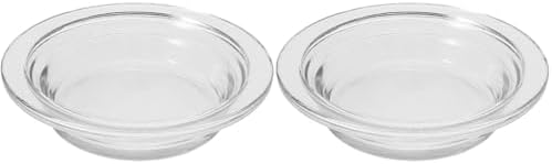 Veemoon 2pcs Glass Aromatherapy Wax Burner Dish