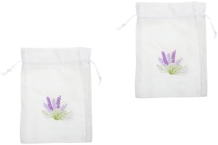 LUOZZY 2pcs Lavender Drawstring Pouch for Wedding Party Favor