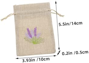 Happyyami 5pcs Lavender Sachet Bags Dried Flower Storage Wrapping Pouches