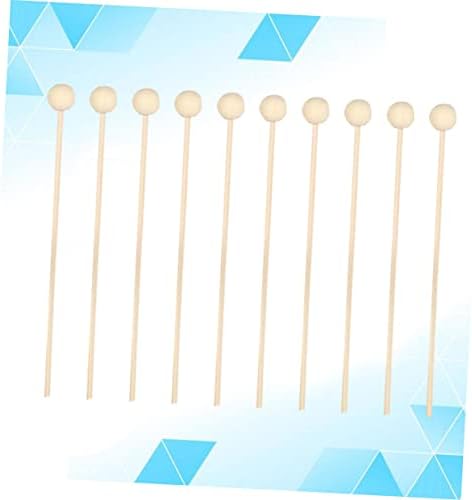 10Pcs Natural Rattan Diffuser Sticks with Wooden Beads for Home Office Fragrance