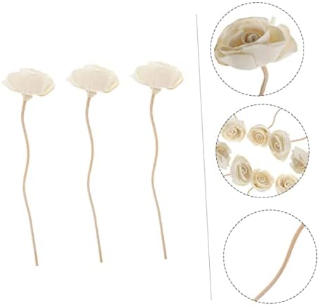Zerodeko 3pcs Aromatherapy Diffuser Sticks with Rattan Flowers