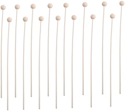 VALICLUD 15Pcs Wood Bead Aroma Diffuser Sticks for Home Fragrance