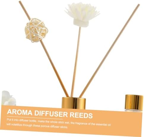 Mobestech 5set Rattan Diffuser Sticks for Home Fragrance