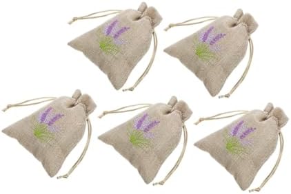 Happyyami 5pcs Lavender Sachet Bags Dried Flower Storage Wrapping Pouches