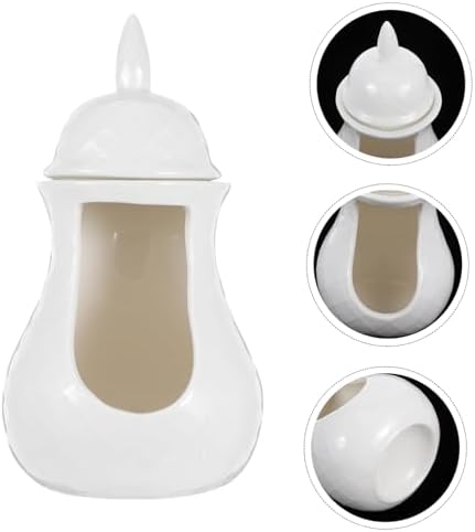 Elegant Ceramic Oil Burner and Tea Light Wax Warmer for Home Fragrance