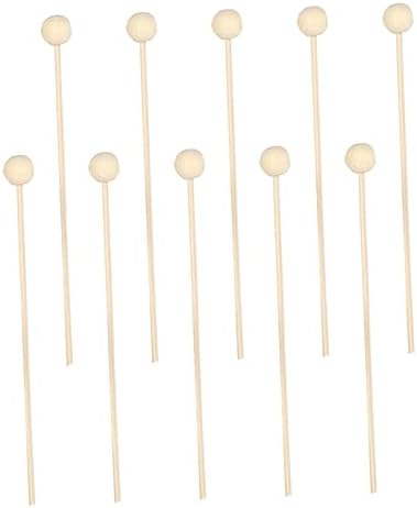 10Pcs Natural Rattan Diffuser Sticks with Wooden Beads for Essential Oil