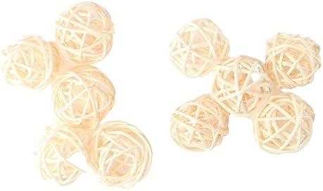 Vctitil 10pcs Natural Rattan Ball Aroma Diffuser