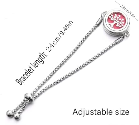 Stainless Steel Essential Oil Diffuser Bangle Pendant