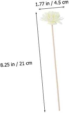 Vaguelly 10Pcs Natural Rattan Aroma Diffuser Sticks for Home Office Fragrance