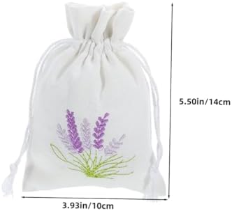 PRETYZOOM 4Pcs Lavender Sachet Drawstring Bags
