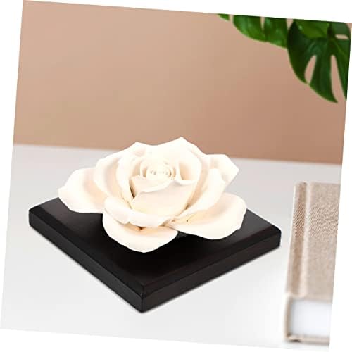 GLEAVI 2pcs Ceramic Rose Aroma Diffuser for Home Office and Car
