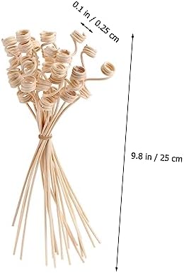 20pcs Aroma Diffuser Sticks Natural Rattan Replacement for Home Fragrance