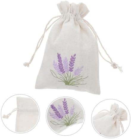 CHILDWEET 10Pcs Lavender Sachet Bags with Drawstring Closure