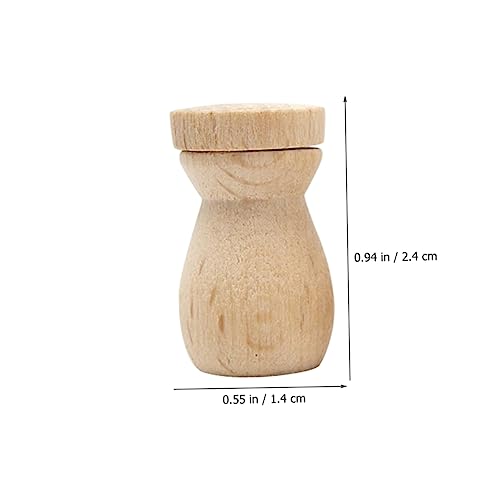 6pcs DIY Essential Oil Diffuser Wooden Bottle Pendant