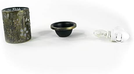K-Cliffs Bronze Floral Fragrance Warmer Diffuser