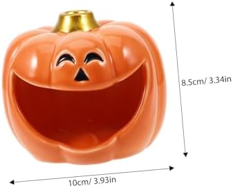 PRETYZOOM Halloween Pumpkin Ceramic Incense Burner for Sage and Aromatherapy