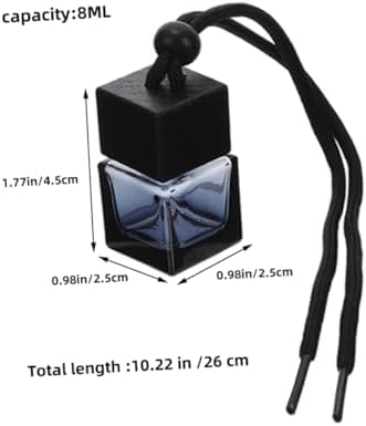5Pcs Refillable Car Diffuser Glass Vials with Elegant Hanging Design