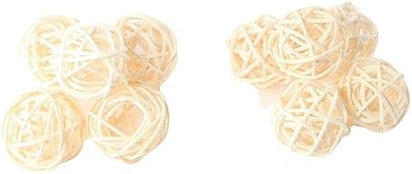 Vctitil 10pcs Natural Rattan Ball Aroma Diffuser