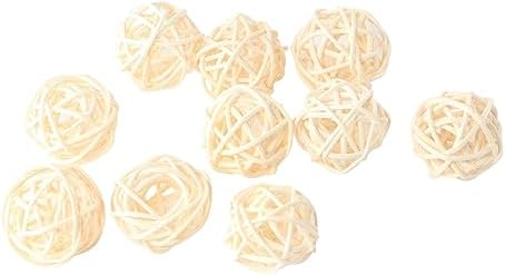 Vctitil 10pcs Natural Rattan Ball Aroma Diffuser
