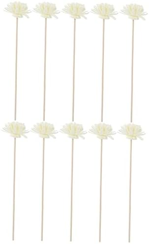 Vaguelly 10Pcs Natural Rattan Aroma Diffuser Sticks for Home Office Fragrance