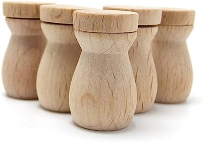 6pcs Wooden Essential Oil Diffuser Pendant for Car Home Office