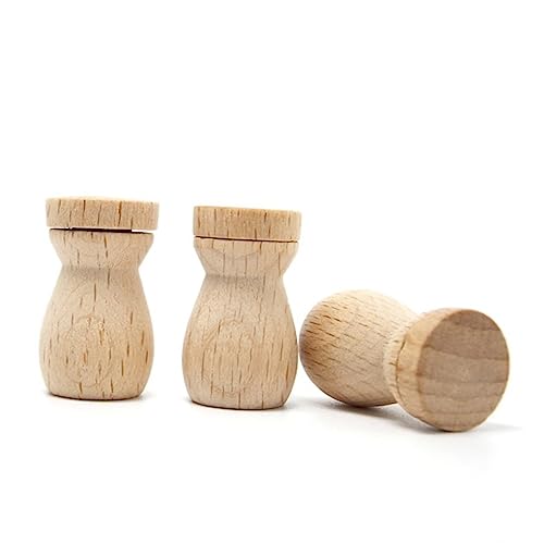 6pcs Wooden Diffuser Pendant Scented Oil Bottle for Car Home and Travel