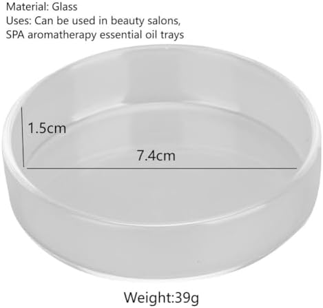 Sunicon Replacement Wax Warmer Dish Round Glass 03cm Thickness