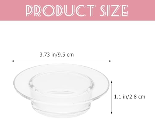 MAGICLULU 1Pcs Replacement Wax Warmer Dish Round Glass Bowl for Scented Candles