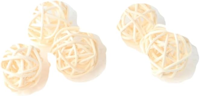 Vctitil 10pcs Natural Rattan Ball Aroma Diffuser