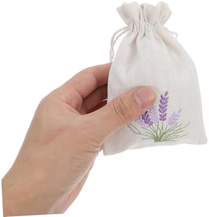 VALICLUD 10Pcs Lavender Sachet Bags Reusable Drawstring Pouches