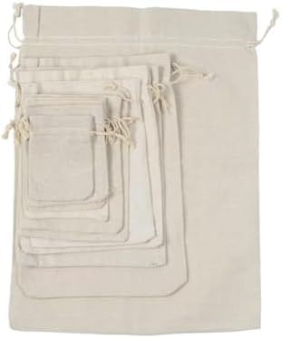 4pcs Reusable Lavender Sachet Bags with Drawstring Storage