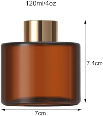 VANTOBEST 120ml Glass Diffuser Jar Bottle Empty