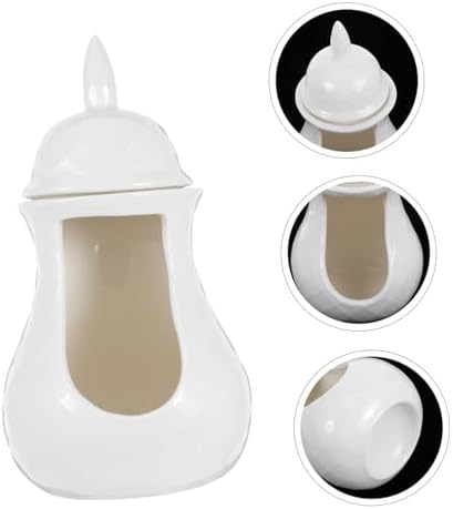 Ceramic Tealight Oil Burner with Charcoal Holder for Aromatherapy