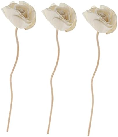 Zerodeko 3pcs Aromatherapy Diffuser Sticks with Rattan Flowers
