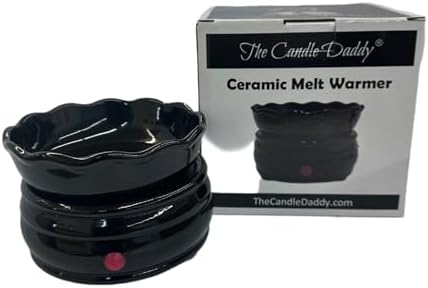 The Candle Daddy Electric Wax Melt and Candle Warmer - Jet Black Ceramic