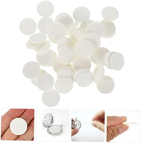Healifty 100Pcs Essential Oil Refill Pads for Aromatherapy Necklace