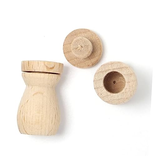6pcs Wooden Diffuser Pendant Scented Oil Bottle for Car Home and Travel