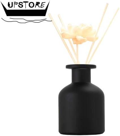 150ML Black Glass Diffuser Jar for Aromatherapy