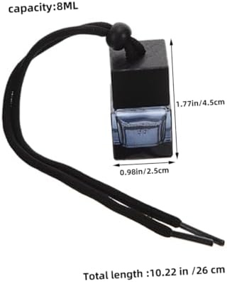 5Pcs Refillable Car Diffuser Glass Vials with Elegant Hanging Design
