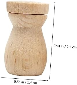 6pcs Essential Oil Diffuser Pendant Wooden Bottle Decor
