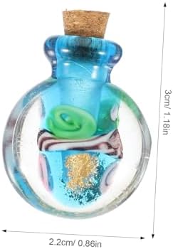 Essential Oil Diffuser Pendant Refillable Glass Bottle Necklace for DIY Jewelry