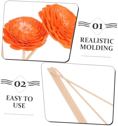 Ciieeo 1Set Flower Aroma Diffuser Sticks for Home and Office