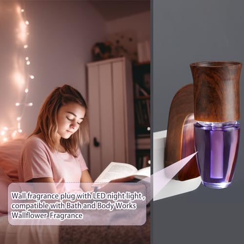 Nitial Wall Fragrance Plug In with Night Light 4 Pcs