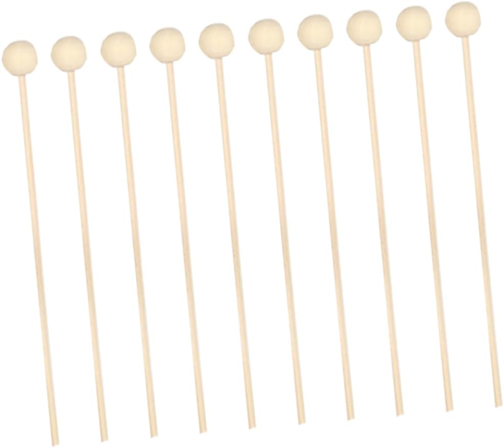 10Pcs Natural Rattan Diffuser Sticks with Wooden Beads for Home Office Fragrance