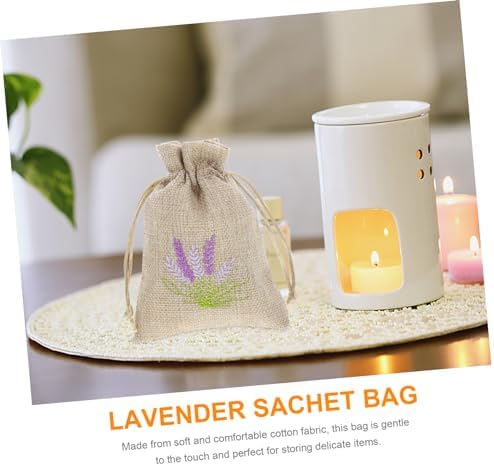VICASKY 10 Pack Lavender Sachet Bags Drawstring Refillable Empty Fragrance Pouches