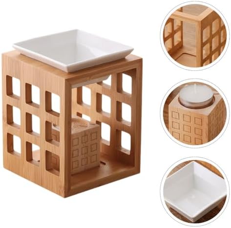 Wooden Essential Oil Burner with Tealight Holder