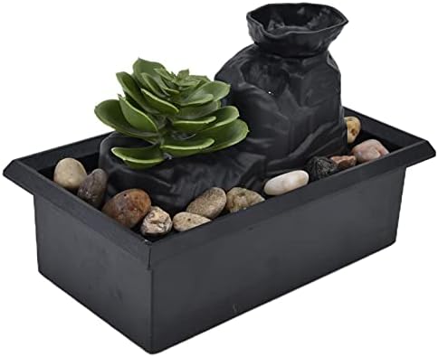 Yechiry Tabletop Fountain with LED Light and USB Power