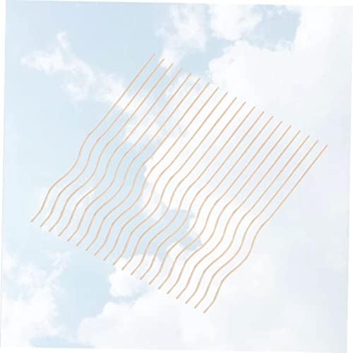 Alipis 20Pcs Wavy Diffuser Sticks for Home Fragrance